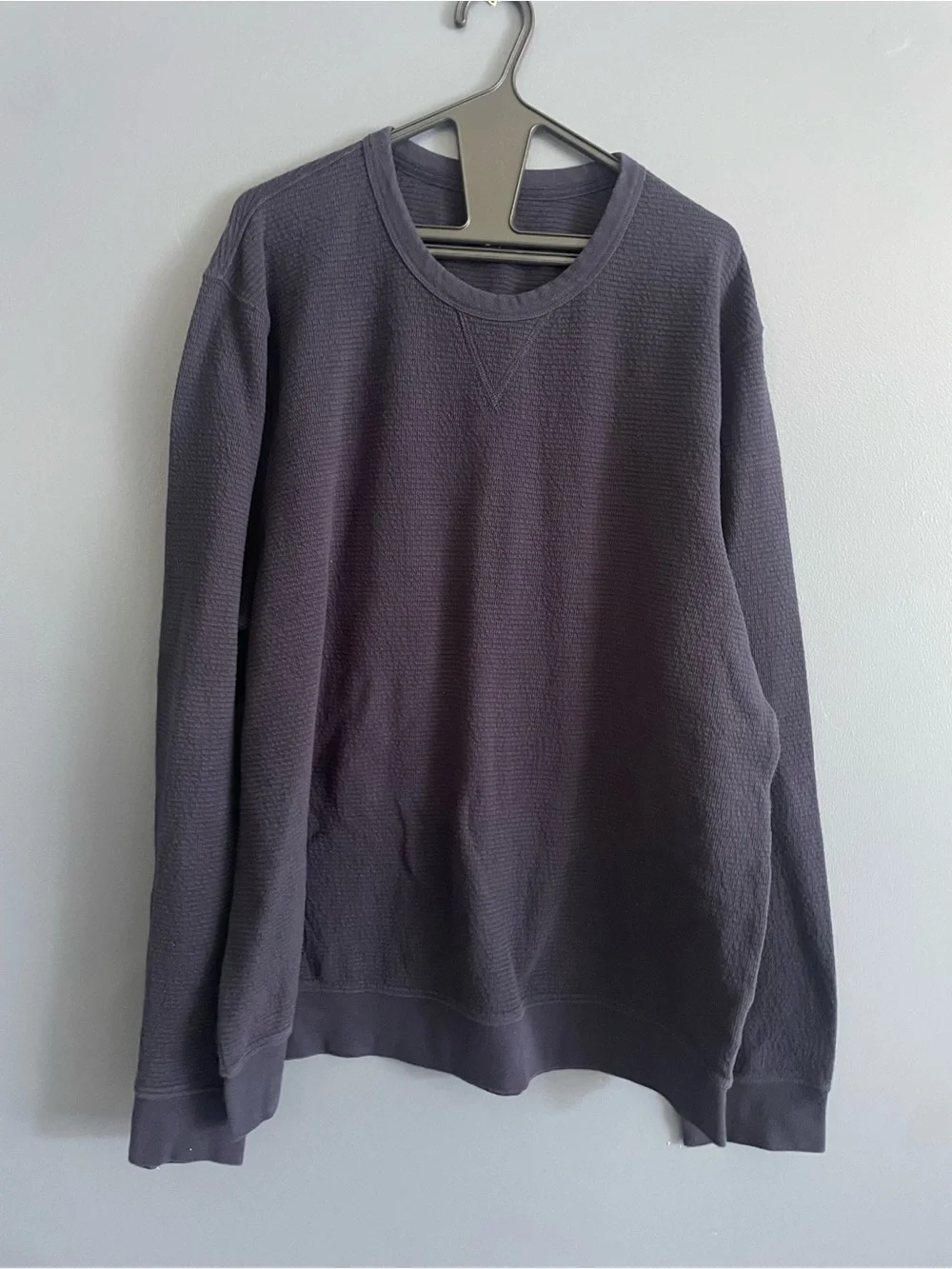 J. Crew Men’s Crewneck Waffle-Knit Sweater (2) - Navy & Sage